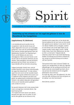 Spirit zomer 2012 - RK Parochie de Vier Evangelisten