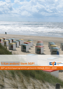 Inleiding - SGP Katwijk