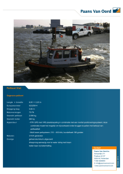 Peilboot Vliet - Paans Van Oord.com