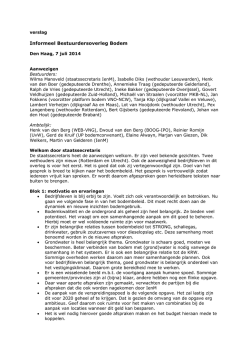 Informeel Bestuurdersoverleg Bodem