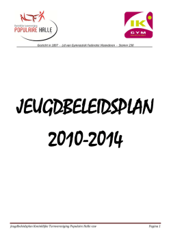 Jeugdbeleidsplan 2013