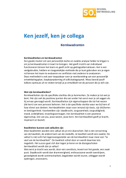 Ken jezelf en je collega - soschoolontwikkeling.nl