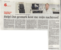 Help! Dat gesnurk kost me mijn nachtrust