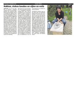 Hakken, steken kneden en vijlen en voil&aacute;