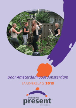 Jaarverslag 2013 - Stichting Present
