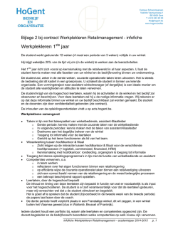 Infofiche Werkplekleren retailmanagement