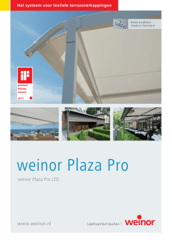 Weinor plaza pro folder