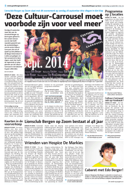 Gazet Bergen op Zoom - 24 september 2014 pagina 9