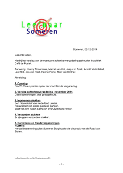 Nieuws - Leefbaar Someren