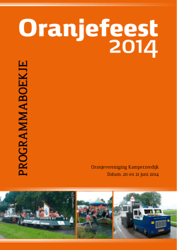 Het programma boekje