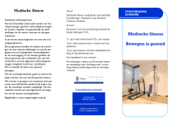 Medische fitness - JC Paans | Fysiotherapiepraktijk Almkerk