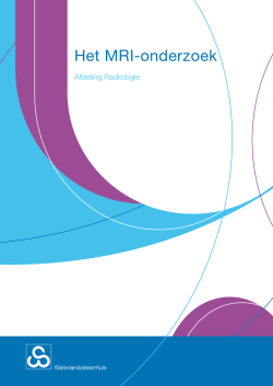 Het MRI-onderzoek - Waterlandziekenhuis