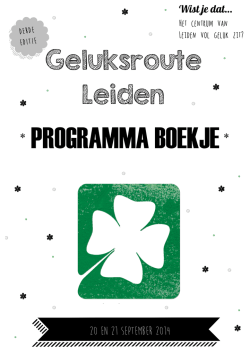 download hier het programmaboekje van de geluksroute 071