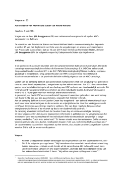 Antwoorden op vragen SP over elektriciteitsmeters Bakkum