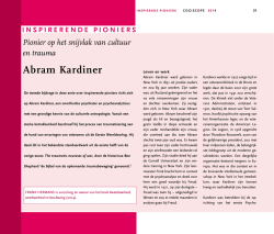 Inspirerende pioniers: Abram Kardiner