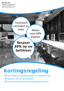 KPN kortingsregeling