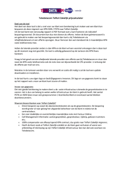 Handleiding Teledatacom Telfort Zakelijk prijscalculator