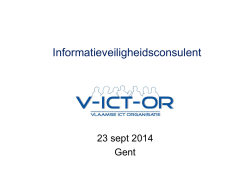 Informatieveiligheid - V-ict-or