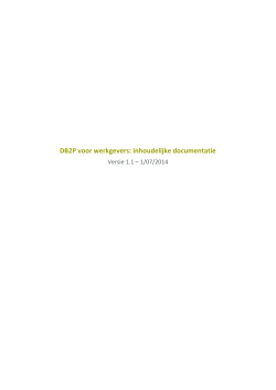 DB2P voor werkgevers: inhoudelijke documentatie