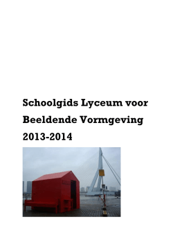 Schoolgids LvBV - Het Lyceum Rotterdam