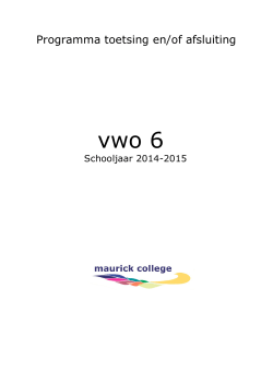 PTA van VWO 6 - Maurick College