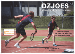 Dzjoes april 2014 - RTV Bakkershaag