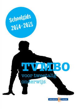 Schoolgids 2014-2015 - Anna van Rijn College