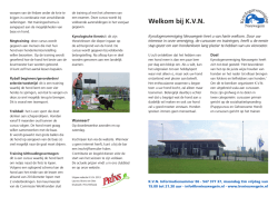 Informatie folder KvN - Kynologenvereniging Nieuwegein