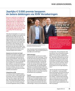 Jaarlijks &euro; 5.000 premie besparen &eacute;n betere dekkingen via KHN