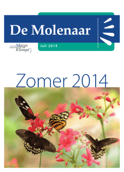 Juli 2014 - Stichting Zorgcombinatie Marga Klompe