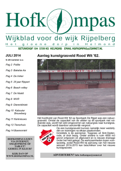 2014 juli - Hofkompas