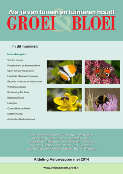 In dit nummer: Afdeling Veluwezoom mei 2014