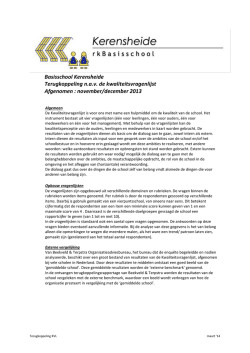 Door op deze tekst te klikken vindt u de terugkoppeling van de