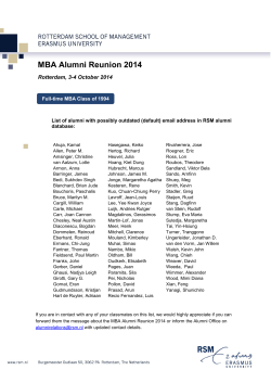 MBA Alumni Reunion 2014