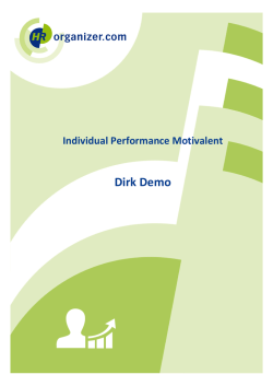 Individueel Talent Scan rapportage