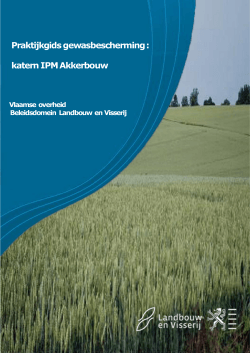 Katern IPM akkerbouw - Departement Landbouw en Visserij
