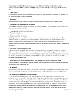 Ontwikkelingen Zuid 2014 - Wijkgericht Wageningen