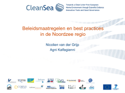 Beleidsmaatregelen en best practices in de Noordzee