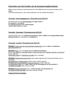 Instructies voor het invullen van de formulieren die - LBA
