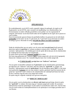 spelregels kzz - KZ