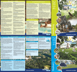Download Marveld Recreatie informatie en prijzen 2014 (PDF)