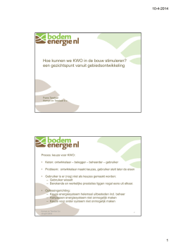 Hoe kunnen we KWO in de bouw stimuleren