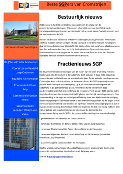 nieuwsbrief juni 2014