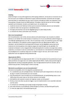 HAN Innovatie HUB - Hogeschool van Arnhem en Nijmegen