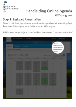 Handleiding Online Agenda