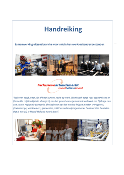 Handreiking samenwerking uitzendbranche regio Noord Holland