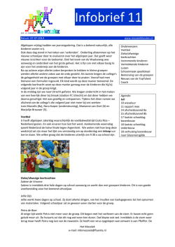 Infobrief 11 - Basisschool het Moza&iuml;ek Houten