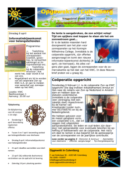 Coöperatie opgericht - Opgewekt in Culemborg