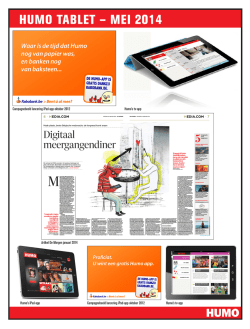 HUMO TABLET &ndash; MEI 2014