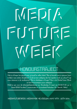HONOURSTRAJECT - Crossmedialab